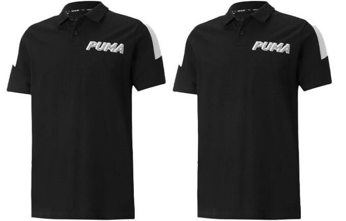 Modern Sports Logo Polo T-shirt ”Svart”