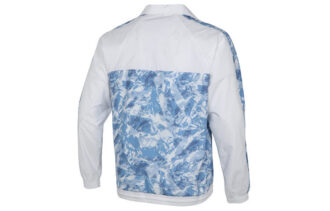 Mountain Aop Windbreaker Vävd Sportjacka med Logotyp Vit