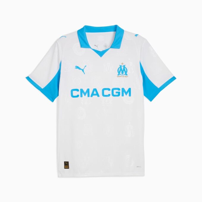Olympique de Marseille 25/26 Hemma fotbollströja för män Olympique de Marseille 25/26 Hemma fotbollströja för män