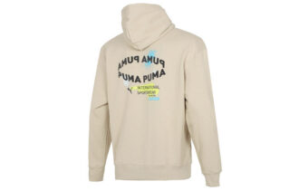 Oversize Trendig Hoodie Med Grafisk Logotyp ”Beige”