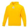 Oversize Trendig Hoodie med Grafisk Logotyp ”Gul”