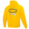 Oversize Trendig Hoodie med Grafisk Logotyp ”Gul”