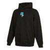 Oversize Trendig Hoodie med Grafisk Logotyp ”Svart”