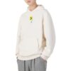 Oversize Trendig Hoodie med Grafisk Logotyp ”Vit”