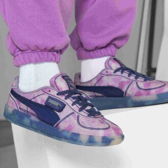 Palermo Blekede Denim Dam Sneakers