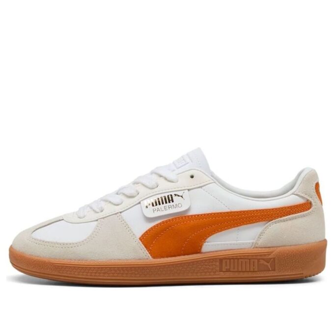 Palermo Läder ”Vit Orange Glo”