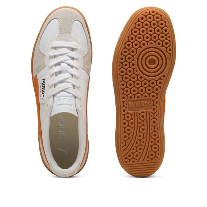Palermo Läder ”Vit Orange Glo”