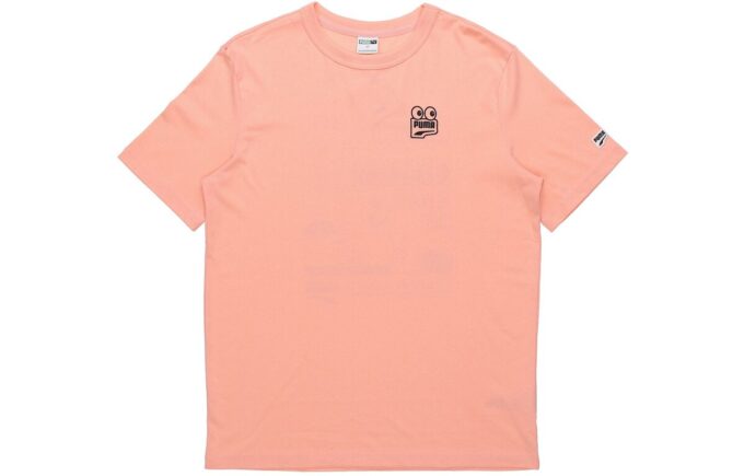 Peach Downtown Graphic T-shirt ”Rosa Svart”