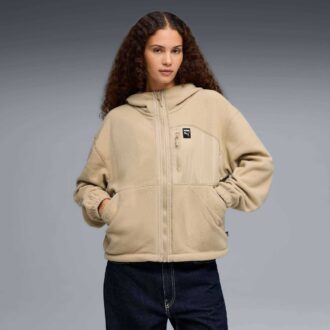 Polar Fleece Dam Fleecejacka med Huva