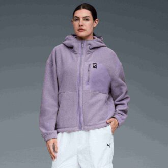 Polar Fleece Dam Fleecejacka med Huva