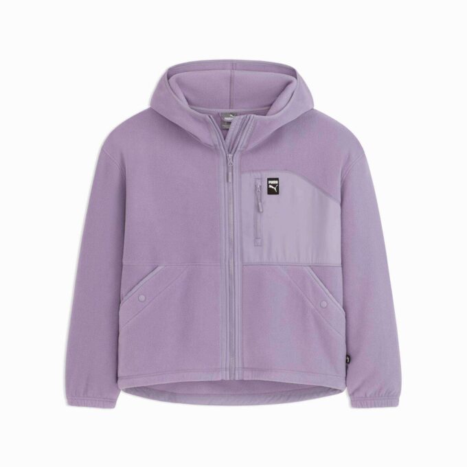 Polar Fleece Dam Fleecejacka med Huva Polar Fleece Dam Fleecejacka med Huva