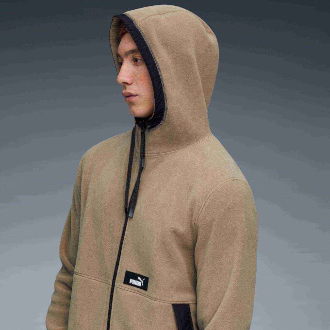 Polar Fleece Herr Hooded Fleece Isolerad Jacka Polar Fleece Herr Hooded Fleece Isolerad Jacka
