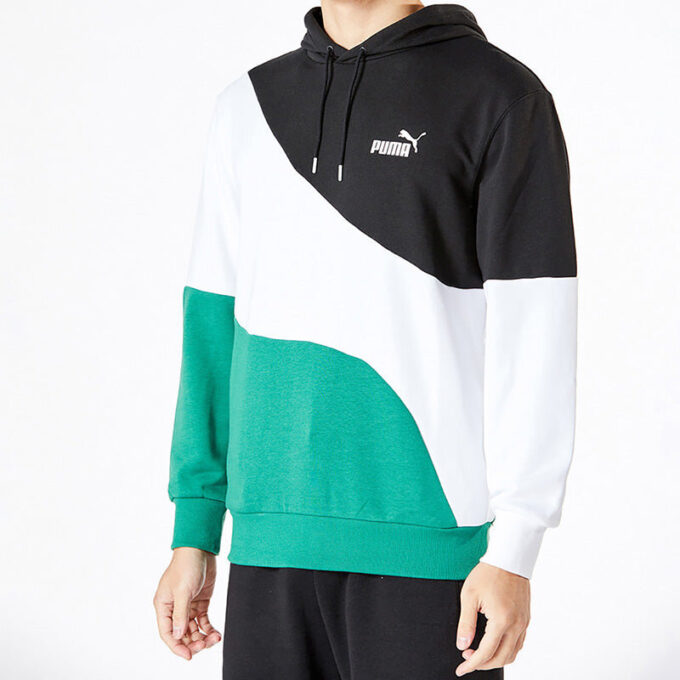 Power Cat Hoodie ”Blågrön”