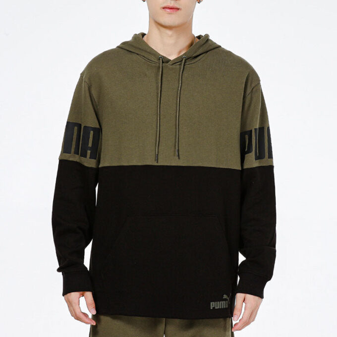 Power Colorbloc Jumper Hoodie ”Grön”