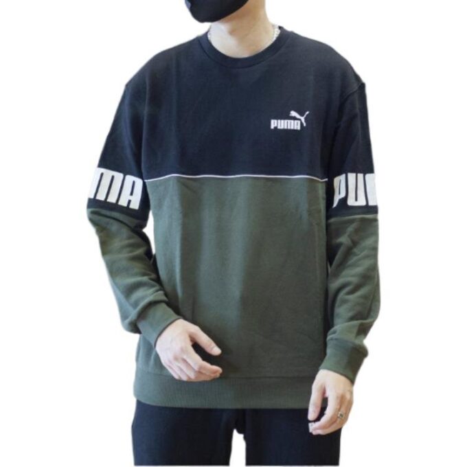 Power Colorblock Crew ”Svart”