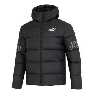 Power Hooded Down Puffer Jacket ”Svart”