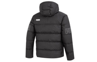 Power Hooded Down Puffer Jacket ”Svart”