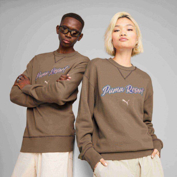 PREMIUM ESSENTIALS Herr Avslappnad Grafisk Crew PREMIUM ESSENTIALS Herr Avslappnad Grafisk Crew