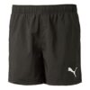 Präglad logotyp fleece shorts ”Svartvit”