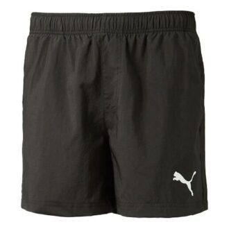 Präglad logotyp fleece shorts ”Svartvit”