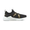(PS) Slip-On Löpskor med tråd ”Black Team Gold”