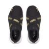 (PS) Slip-On Löpskor med tråd ”Black Team Gold”