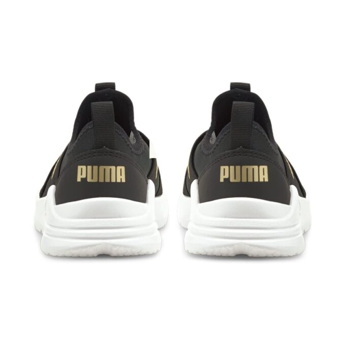 (PS) Slip-On Löpskor med tråd ”Black Team Gold”
