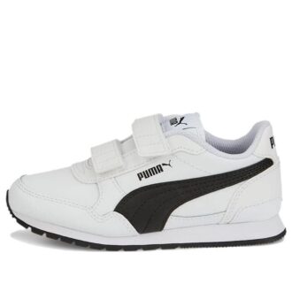 (PS) ST Runner v3 Läderskor ”Vita Svarta”