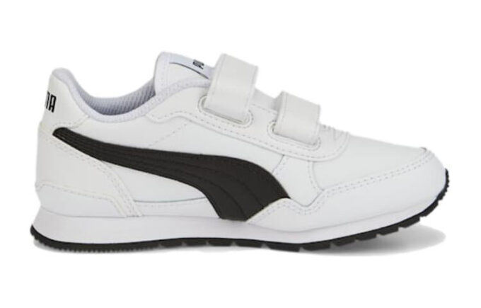 (PS) ST Runner v3 Läderskor ”Vita Svarta”