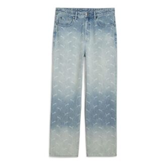 PUMA x A$AP ROCKY Laser Monogram Denim Jeans ”Faded Denim AOP”