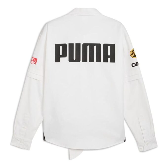 PUMA x A$AP ROCKY Långärmad Avslappnad Skjorta ”Vit”