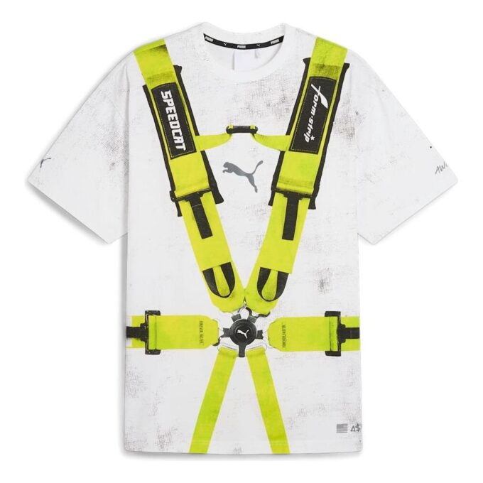 PUMA x A$AP ROCKY Säkerhetsbelt T-shirt ”Vit Lime”