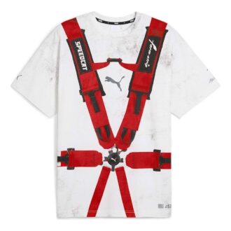 PUMA x A$AP ROCKY Säkerhetsbelt T-shirt ”Vit Röd”