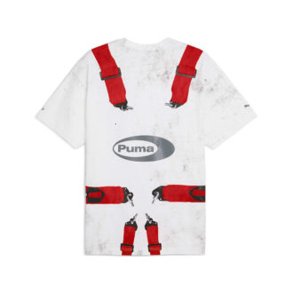 PUMA x A$AP ROCKY Säkerhetsbelt T-shirt ”Vit Röd”