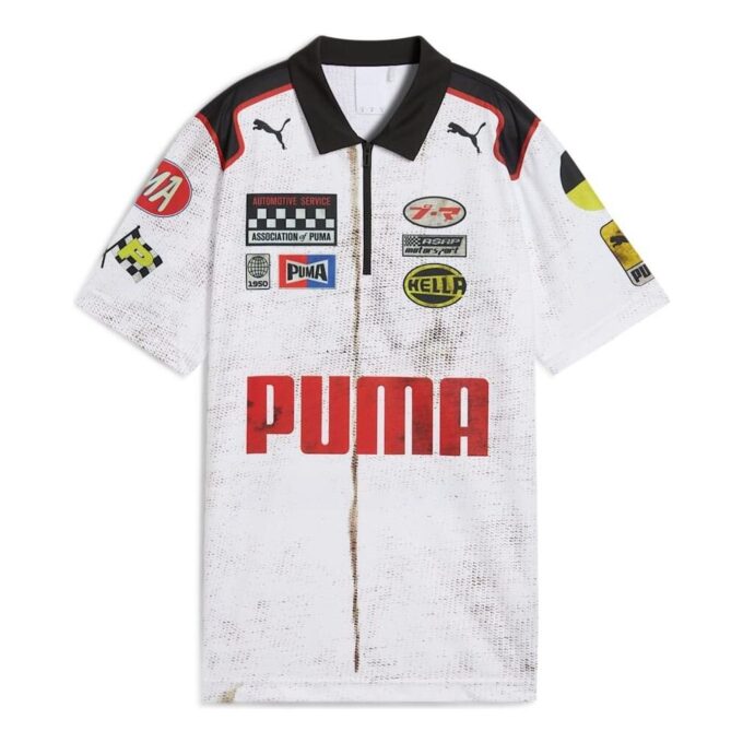 PUMA x A$AP ROCKY Team Dragkedja Pikétröja ”Vit”