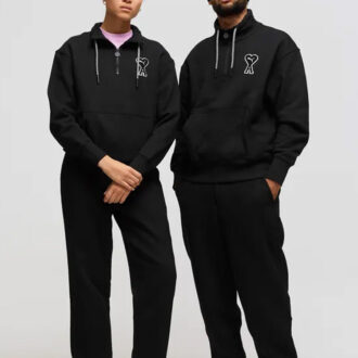 PUMA x Ami Half Zip Sweatshirt ”Svart”
