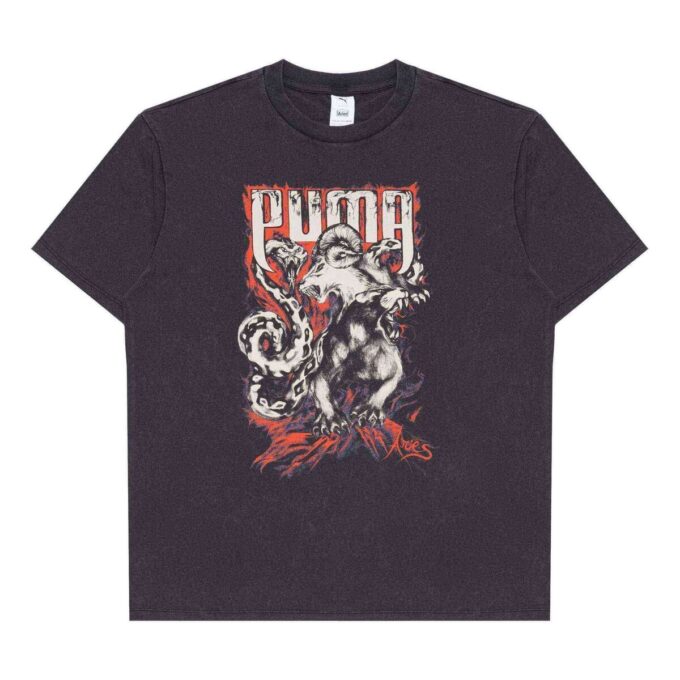PUMA x ARIES Graphic T-shirt ”Svart”