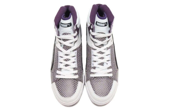 PUMA x Atmos SlipStorm Mid Snake Vintage ”Vit Lila Svart”