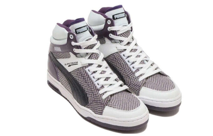 PUMA x Atmos SlipStorm Mid Snake Vintage ”Vit Lila Svart”