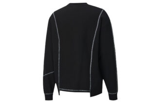 PUMA x ATTEMPT Crossover Casual Rund Hals Kontrasterande Färger Långärmad Svart
