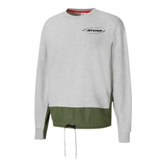 PUMA x ATTEMPT Crossover Splicing Casual Rund Hals Grå