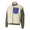 PUMA x Attempt Sherpa Fleecejacka ”Beige Grön Blå”