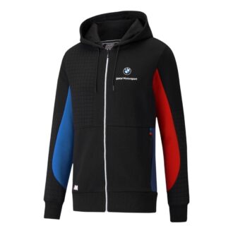 PUMA x BMW M Motorsport Regular Fit Full-Zip Herrhuva Regular Fit ”Svart Röd Blå”