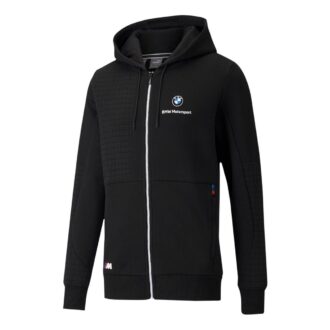 PUMA x BMW M Motorsport Regular Fit Full-Zip Regular Fit Hoodie ”Svart Vit”
