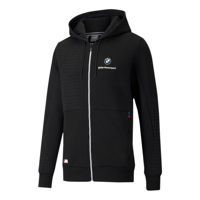 PUMA x BMW M Motorsport Regular Fit Full-Zip Regular Fit Hoodie ”Svart Vit”