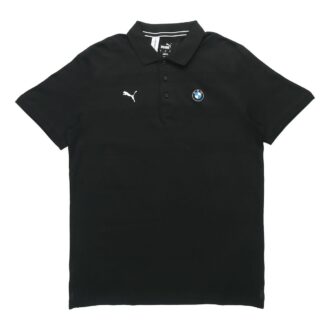 PUMA x BMW Motorsport Randig Pikétröja ”Svart Vit”