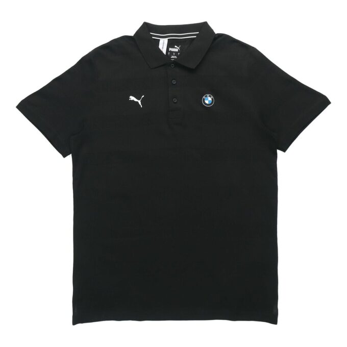 PUMA x BMW Motorsport Randig Pikétröja ”Svart Vit”