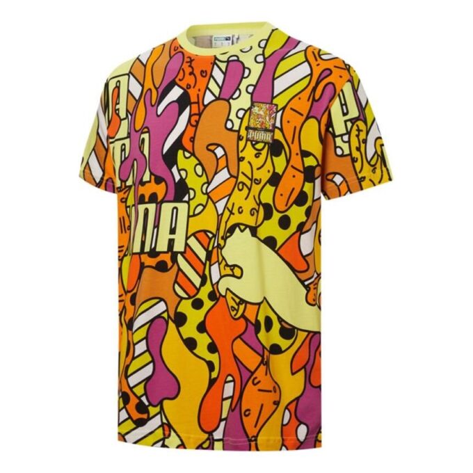 PUMA x BRITTO Aop Tee Sport Unisex Orange