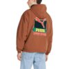 PUMA x Butter Goods Lättviktig Pop Over Top Half Dragkedja ”Brun”