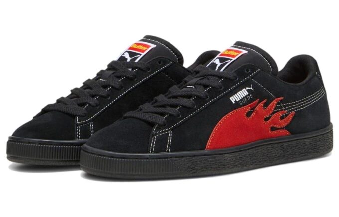 PUMA x Butter Goods Suede Classic Skor ”Svart Röd”